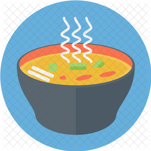 Hot, Soup, Bowl, Food, Liquid Icon - Bowl Of Soup (512x512)