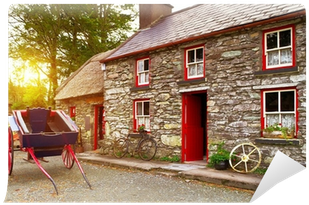 Traditional Irish Cottage House Architecture Wall Mural - Traditional Irish House (400x400)