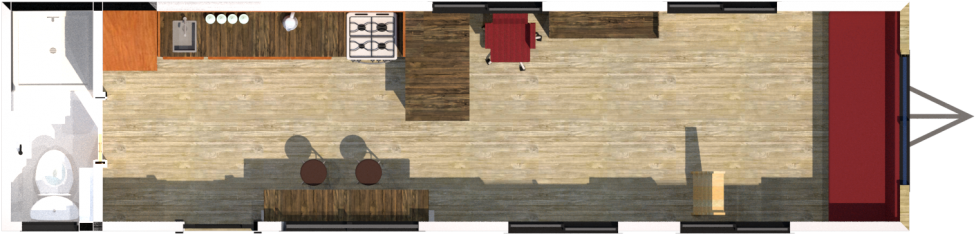 The Sentinel Tiny House Is A Handcrafted, Rvia-certified - Floor Plan (1030x579)