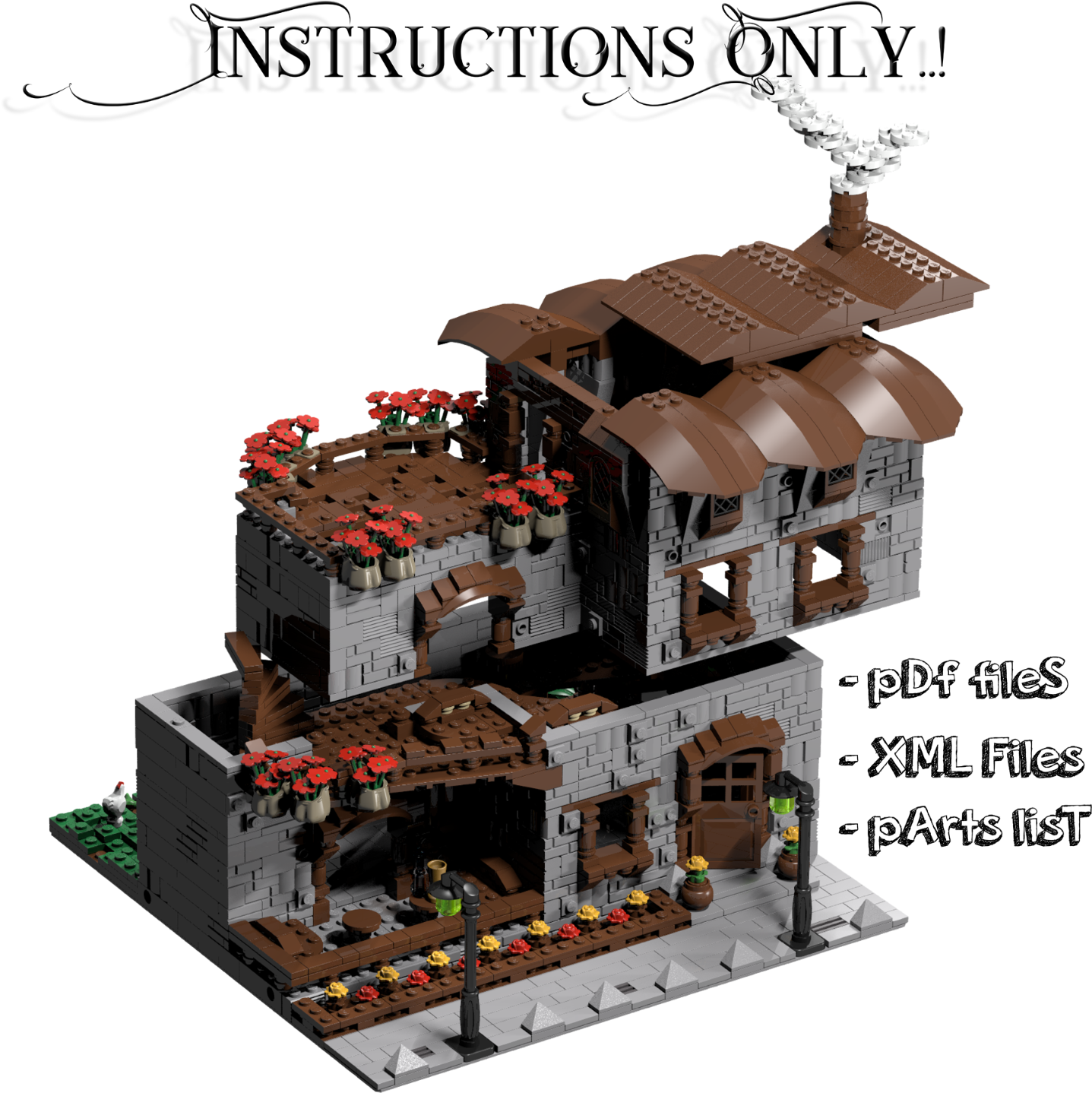 4 Of 6 Lego Custom Modular Buildings Collection - House (1440x1600)