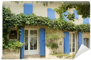 French House With Window Shutters Provence France Wall - Provence France Huis (400x400)