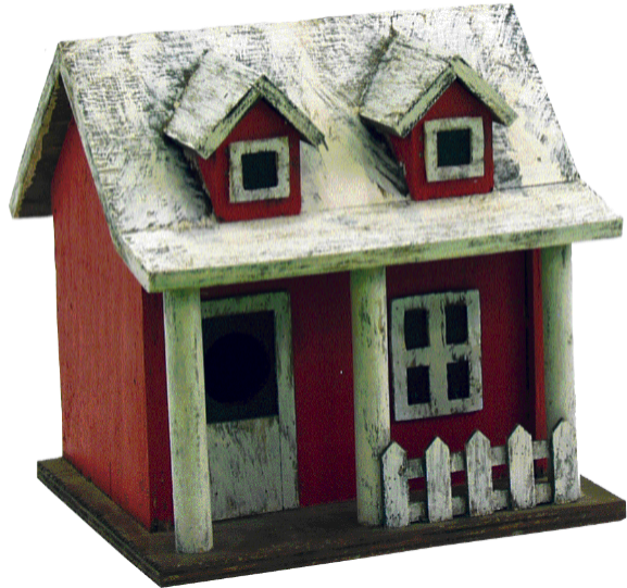 Picket Fence Cottage Birdhouse - Songbird Essentials Picket Fence Cottage Birdhouse (601x563)