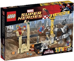 76037 Rhino And Sandman Super Villain Team-up - Lego 76037 Super Heroes Rhino And Sandman Super Villain (408x354)