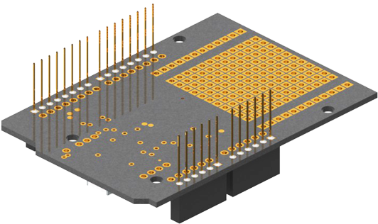 R353 Rfd21815 Shield For Arduino Bottom Iso - Rf Digital Corporation - Rfd21815 - Rf Modules Misc (564x529)
