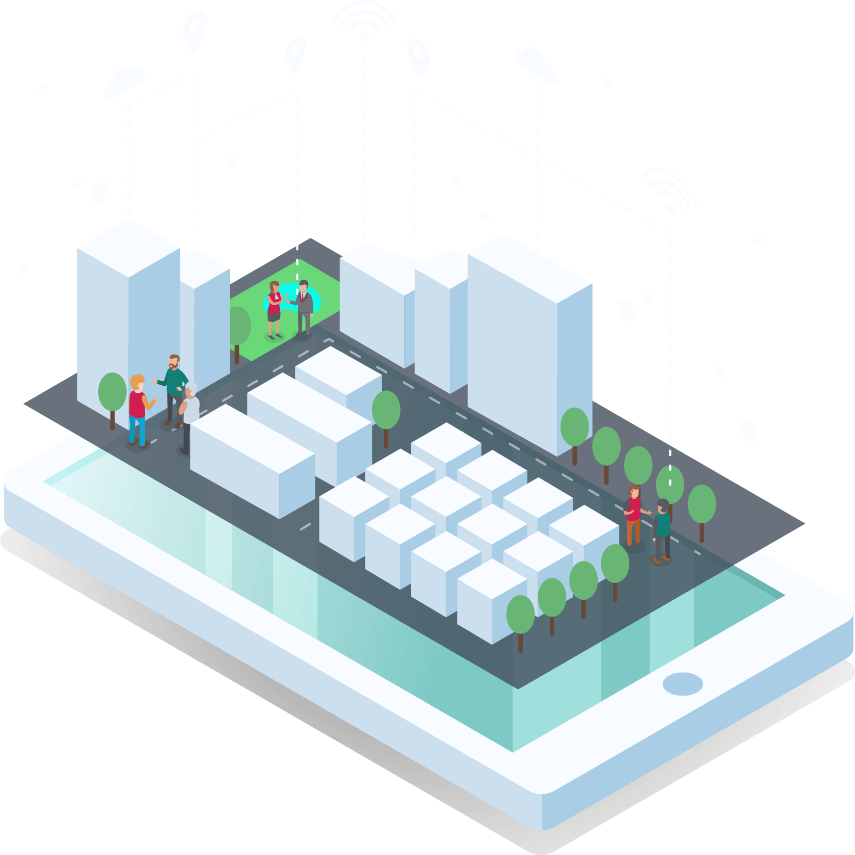 Iso Img - Mobile With Smart City Tote Bag L872r (1678x1678)