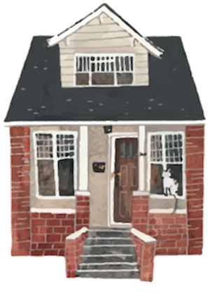 Here Are Little Life Our Main Goal Is To Provide Quality - Rebecca Seale House Illustration (300x480)