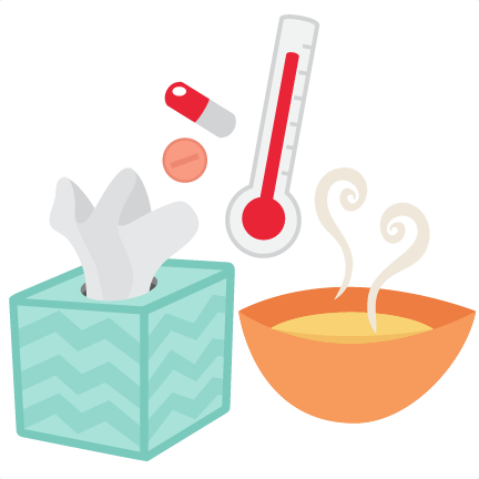 Sick Day Set Svg Scrapbook Cut Files Thermometer Svg - Clip Art (432x432)