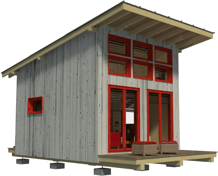 Beach Cottage Plans Marlene - Mountain Hut (800x800)