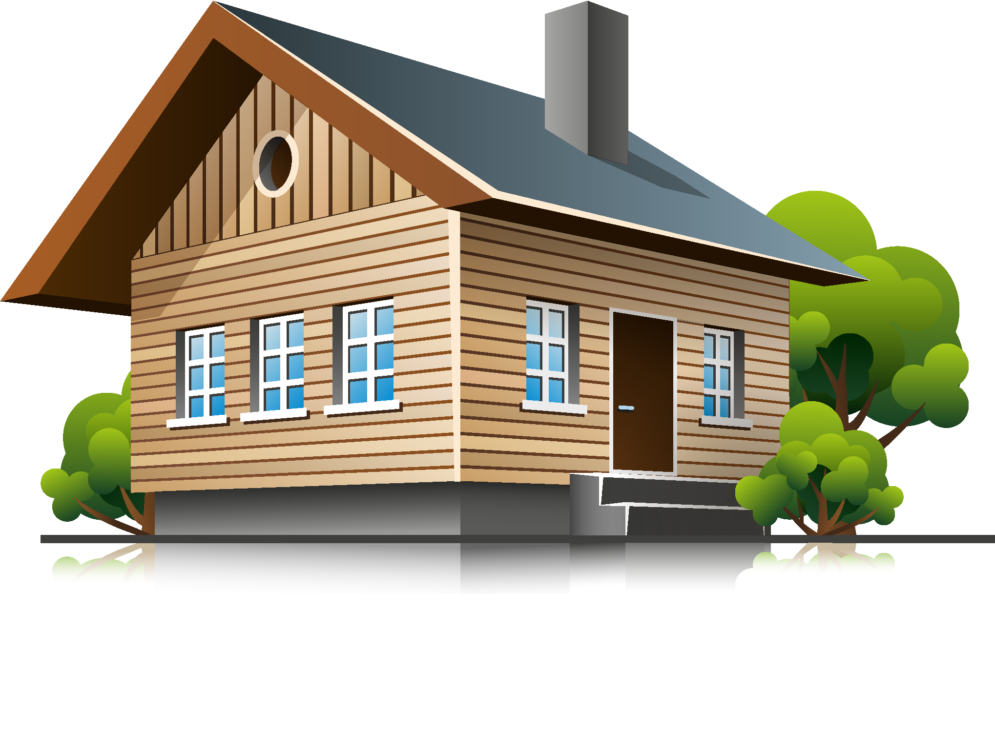 3d House Png Images - 3d Building In Vector (2037x1523)