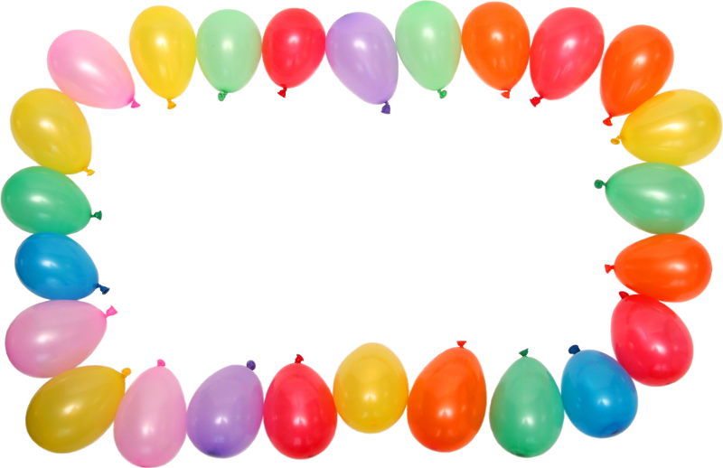 Birthday Balloon Border Clip Art - Wallpaper (800x518)