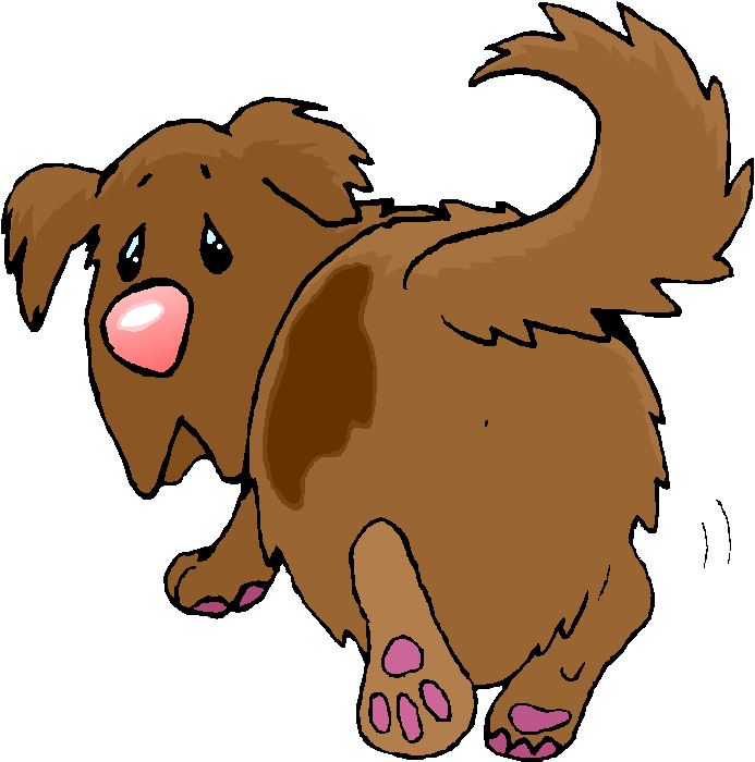 Sad Puppy Cartoon For Kids - Dog (693x700)
