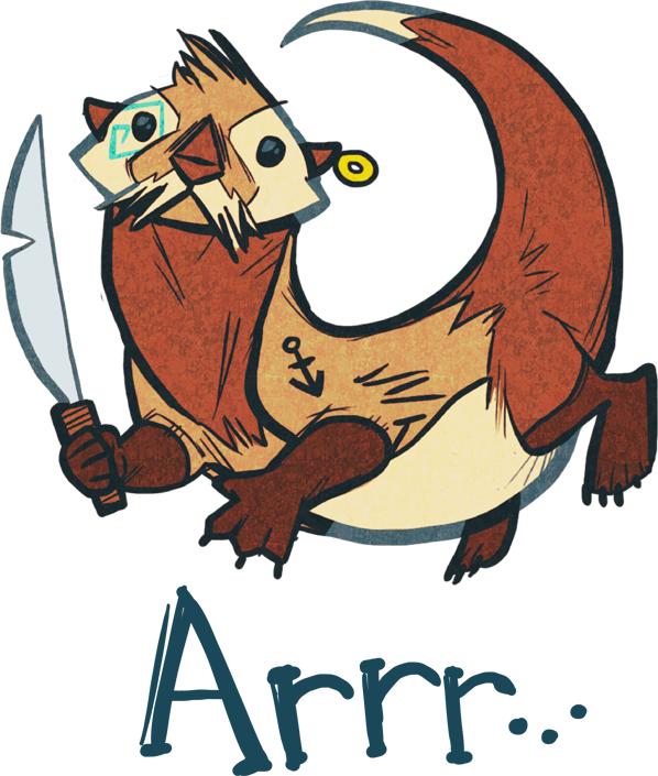 Otter Pirate (598x705)