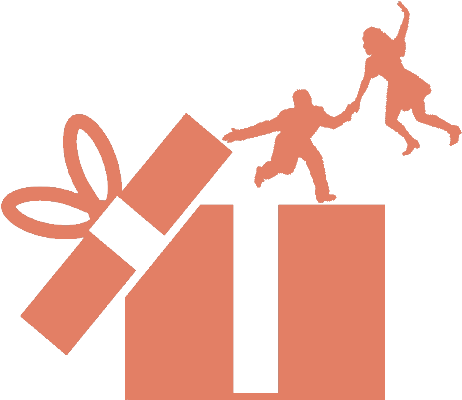 Gift Box Icon Png Black (525x409)