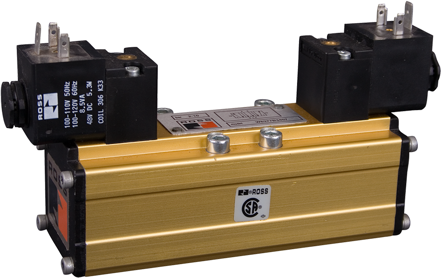 Iso 5599i W64 Series Ds Valves - Ross Controls W6076b3407z W60 Series Valve, 5/2 Double, (900x639)