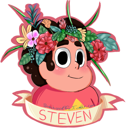 Steven's Flower Crown By Bishiegiraffe - Steven Universe Steven Flower Crown (512x512)