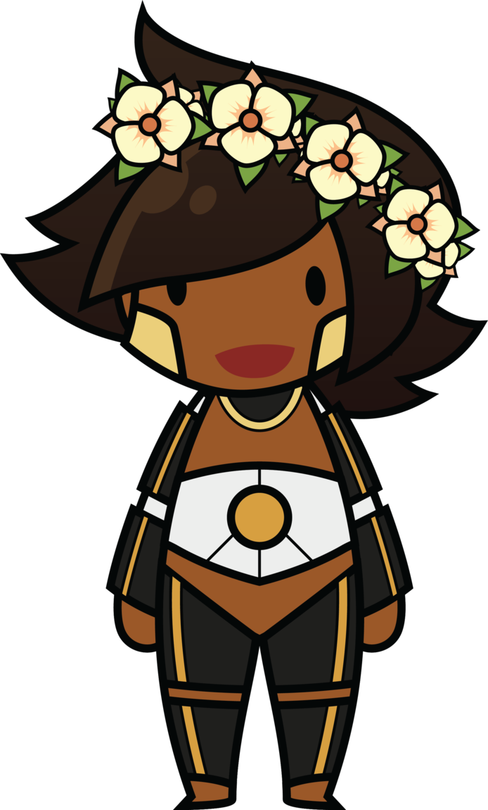 Chibi Flower Crown By Roamingpandas - Cartoon (694x1150)