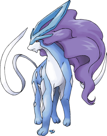Fresh Legendary Pokemon Wallpaper Hd Suicune By Xous54 - Pokemon Suicune Png (378x478)