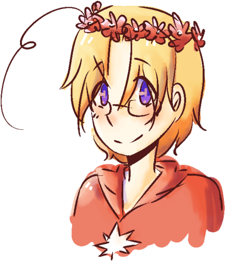 Canada Flower Crown By Nyanwulf02 - Canada In Flower Crown (600x600)