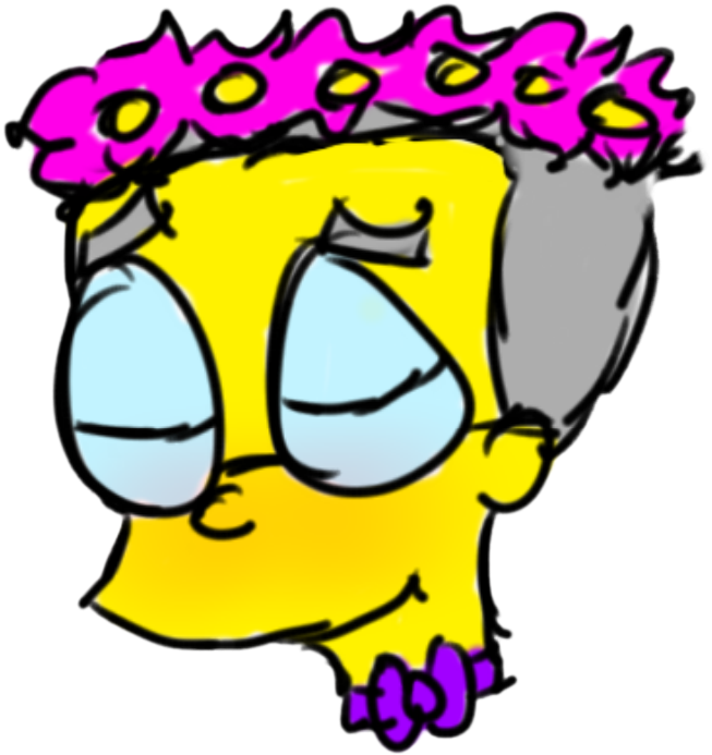 Flower Crown N' Smithers By Mountaindew-addict - Cartoon (663x708)