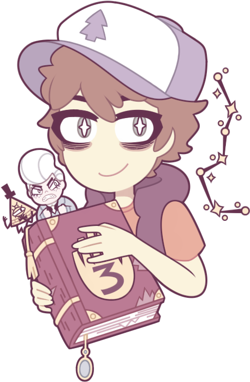 Anime Flower Crown - Gravity Falls Art Transparent (511x755)