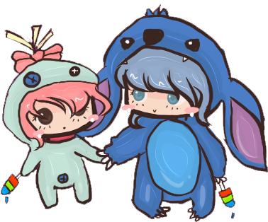 Coolest Doll Wallpaper Free Download Stitch And Scrump - Scrump And Stitch Drawing (438x364)