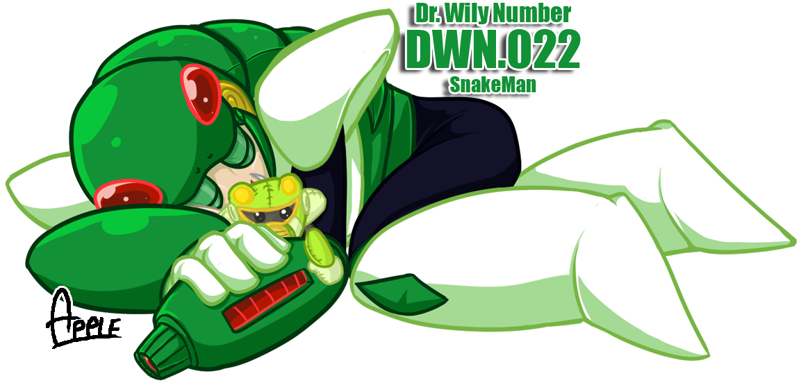 Dwn22 Snakeman By Applesrockxp - Mega Man Snake Man (1166x577)