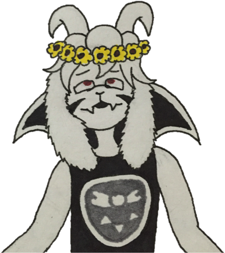 Asriel's Flower Crown By Shadowed-dancer - Cartoon (963x967)