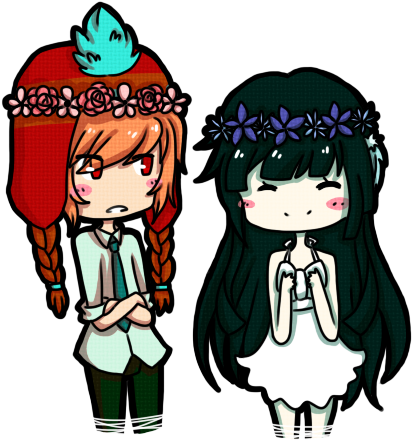 Flower Crown Bbys By Desticia - Cartoon (512x512)