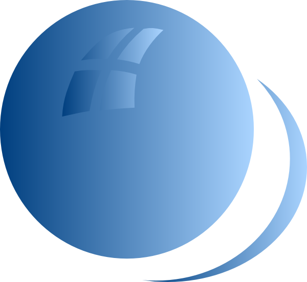 Blue Bubble Circle Clip Art Vector Online Royalty Free - Clip Art (600x552)