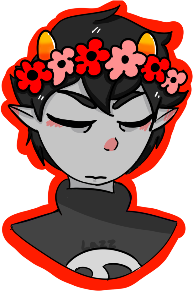 Karkat Flower Crown By Lazzthegoner - Flower (800x1000)