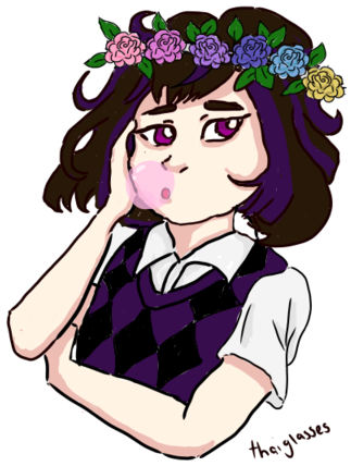 Flower Crown - Cartoon (400x440)
