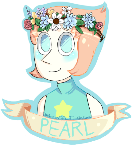 Pearl's Flower Crown By Bishiegiraffe - Steven Universe Pearl Flower Crown (512x512)