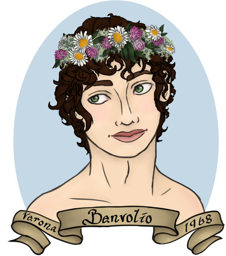 Finally Finished My Flower Crown Benvolio Also He's - Cartoon (900x900)