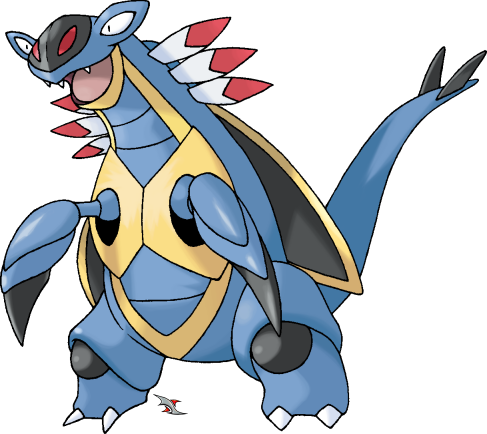 Best Pokemon Mega Evolution Wallpaper Armaldo By Xous54 - Blue Bug Dragon Pokemon (487x434)