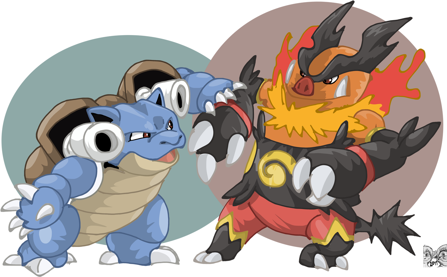 Blastoise Vs Charizard Wallpaper Download - Blastoise (1615x1000)