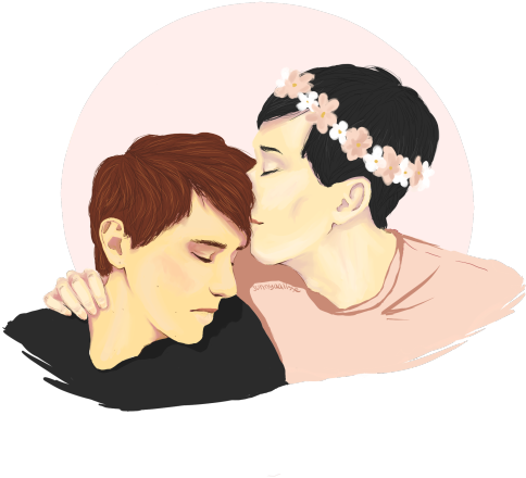 Crown Transparent Transparent Crown Tumblr - Dan And Phil Fan Art Sad (500x536)