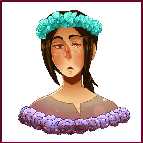 Flower Crown Ymir By Ewikawa - Illustration (500x500)