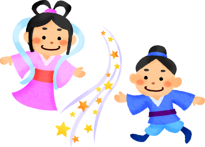 Orihime And Hikoboshi / The Legend Of Tanabata - Qixi Festival (417x300)