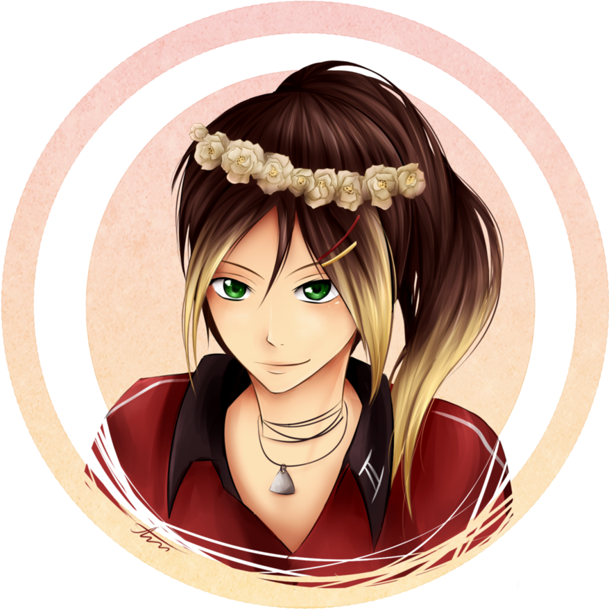 Flower Crown By Maniac-ani - Flower Crown Anime Girl (894x894)