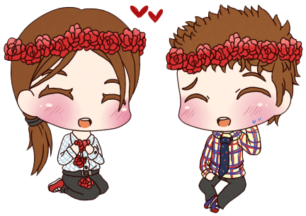 Flower Crown Fitzsimmons By Rugi-chan - Marvel Agents Of Shield Fan Art Fitz Simmons (469x356)