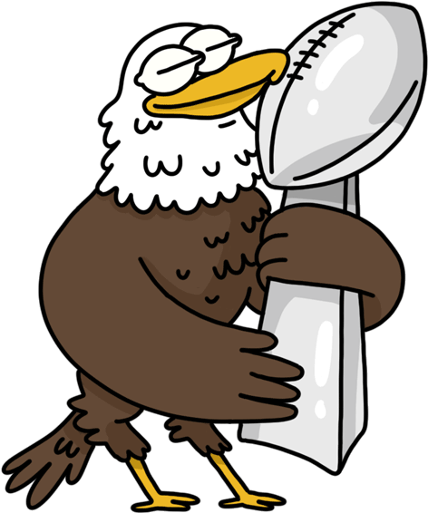 Event Superbowl2018 Eaglekissingtrophy - Gif (600x600)