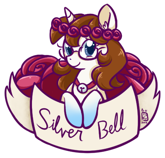 Flower Crown Badge Sample - Cartoon (589x556)
