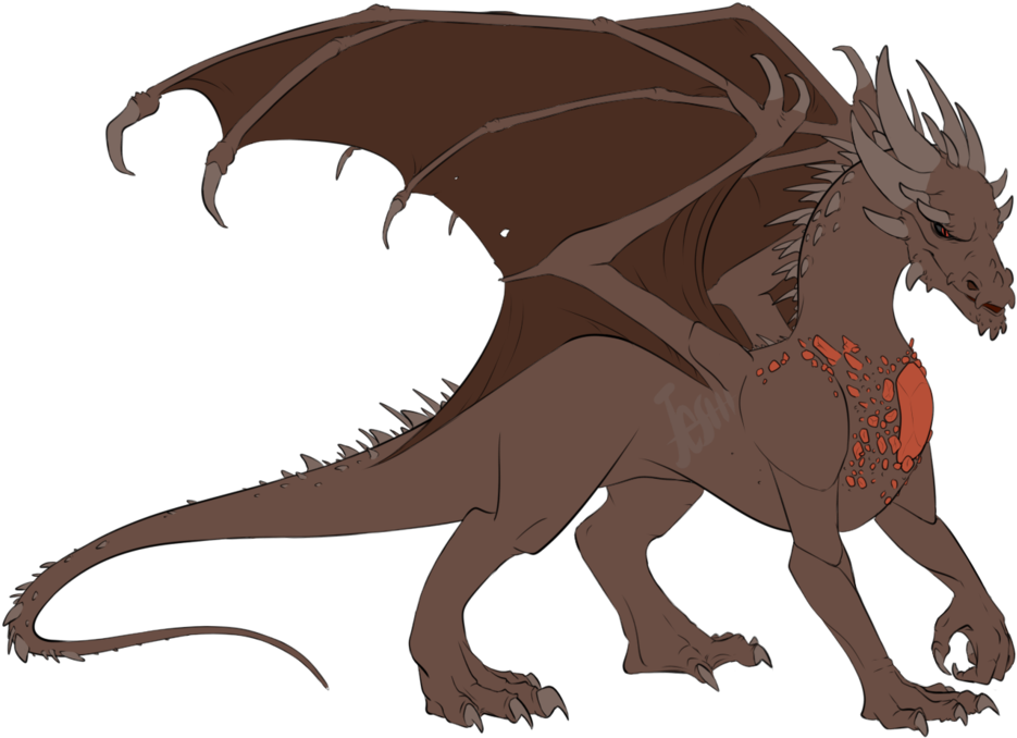 Crystal Heart Dragon By Jeshh - Dragon (1024x731)