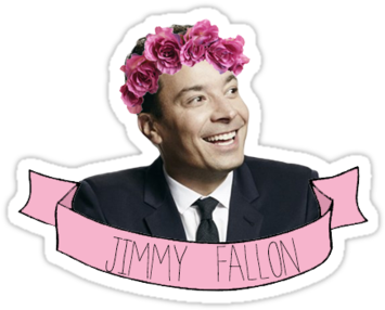 Jimmy Fallon Flower Crown $2 - Label (375x360)