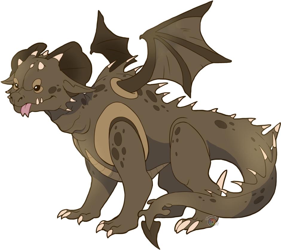 Savannah Dragon Redesign By Tigerarainbowra - Cartoon (1024x904)