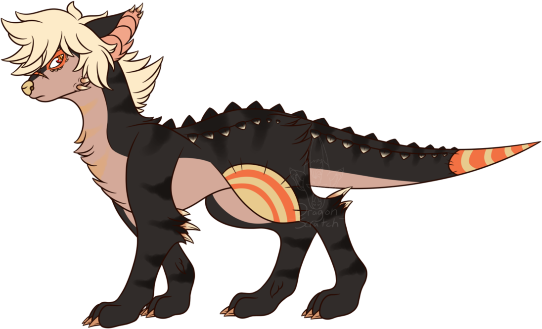 Crocodile Skink Darkky By Dragon-scratch - Cartoon (1119x714)