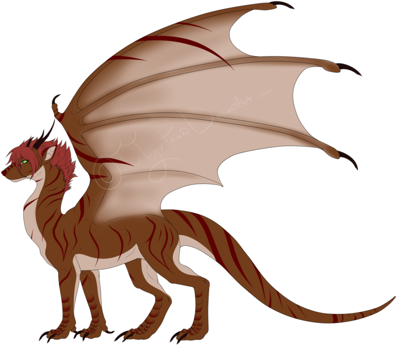 Kazan Dragon Form Redraw By Twintigerpaw - Dragon (955x836)