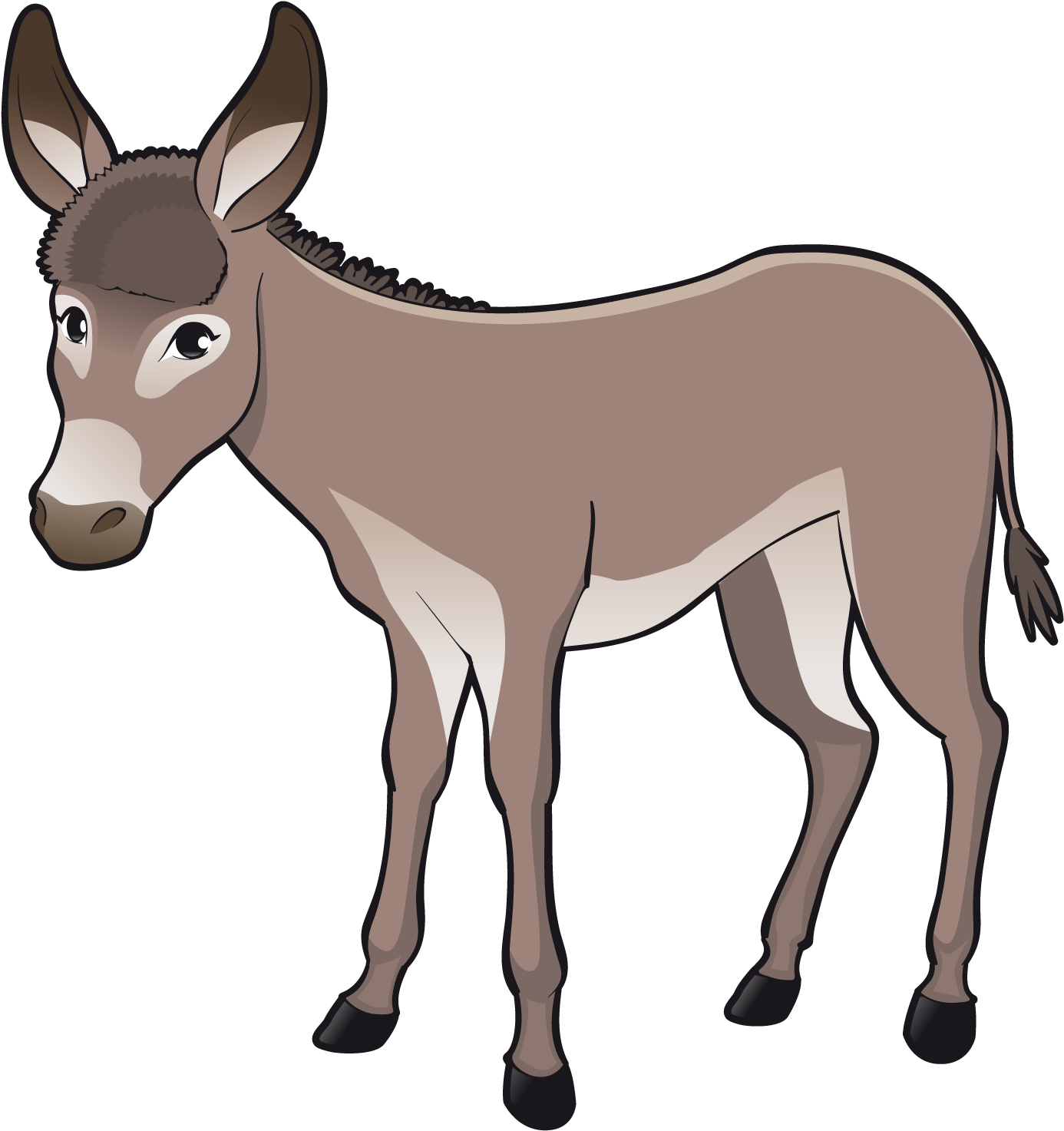 Cattle Goat Livestock Cartoon - Animal Farm Characters (1600x1600)