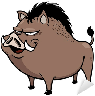Cartoon Wild Boar (400x400)