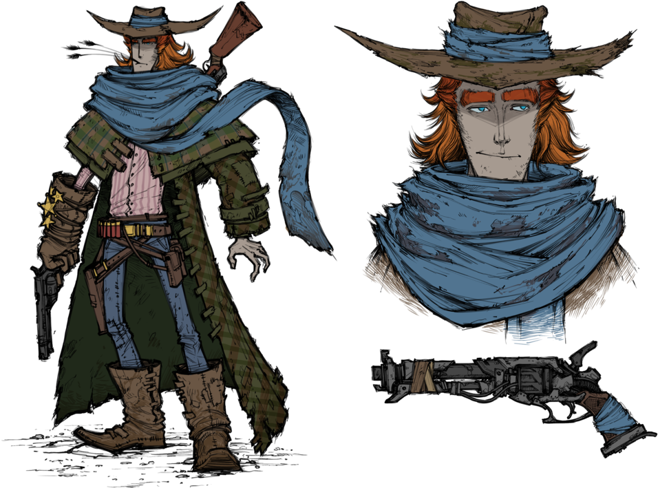 Ginger Bandit By Rovingneophyte - Character Sketch (1024x742)